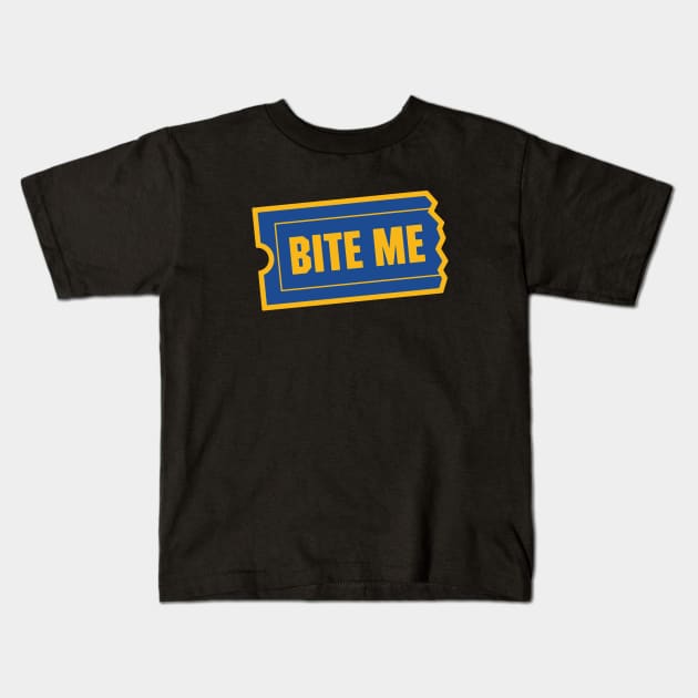 Bite Me Kids T-Shirt by csweiler